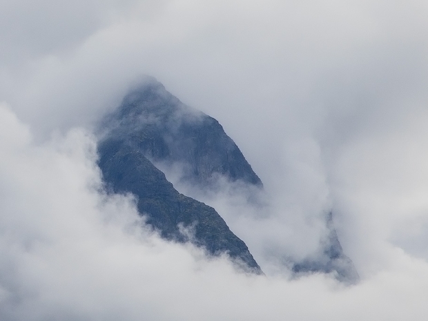 Mountains and waterfalls